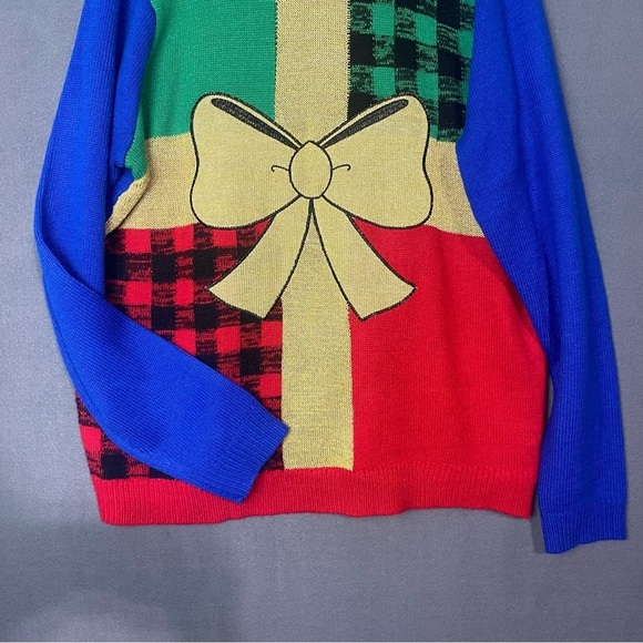 Jolly sweater ugly Christmas sweater multicolor present size XL gold - Picture 4 of 9